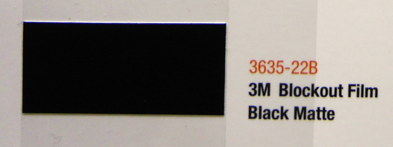 363522B 3M Blockout Film Black Matte Tanabutr