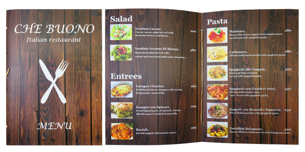 Pamphlet Stitching Menu by Tanabutr