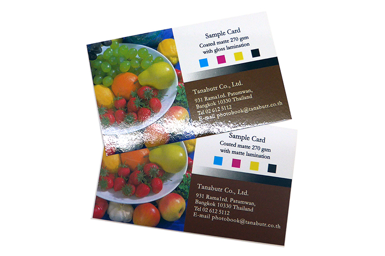Matt or Gloss laminated business cards