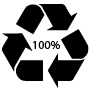 100% recycled