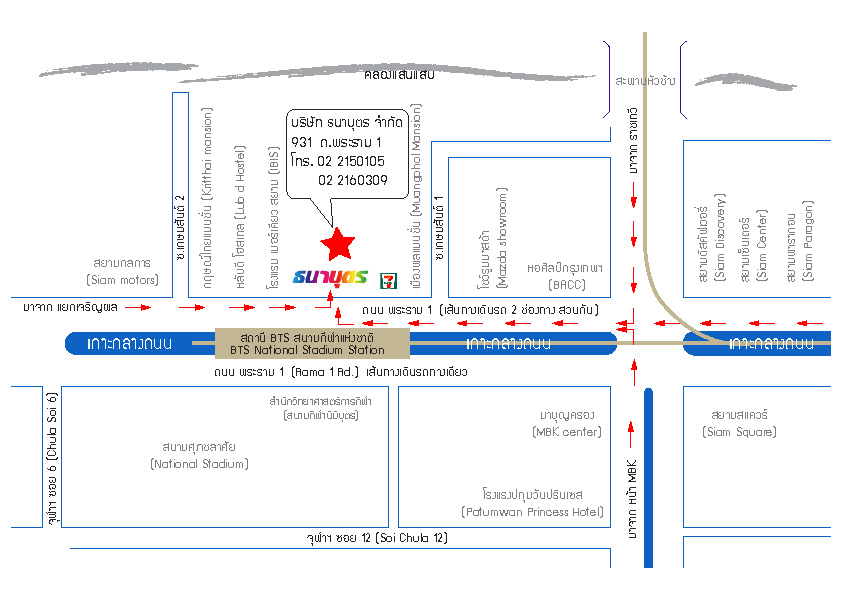 Map direction to Tanabtur Co., Ltd.