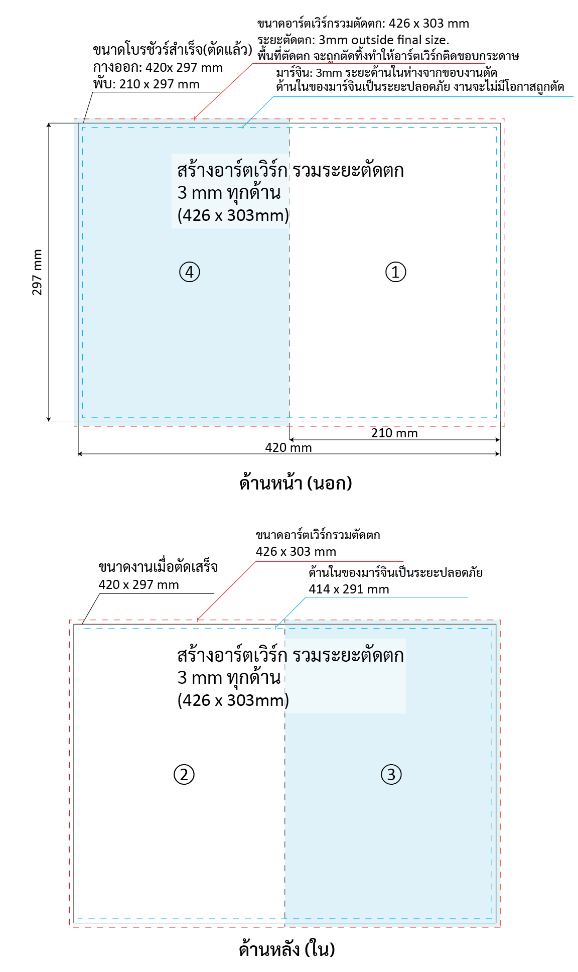 Half-fold A4 brochure