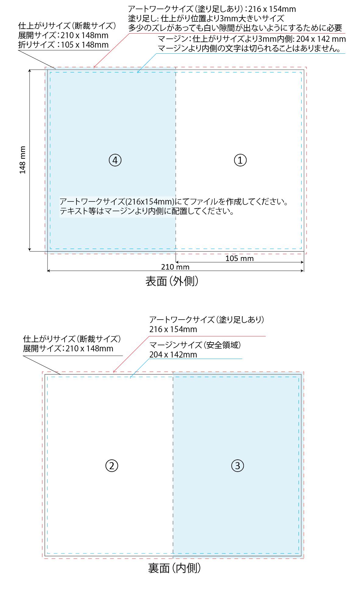 Half-fold A6 brochure