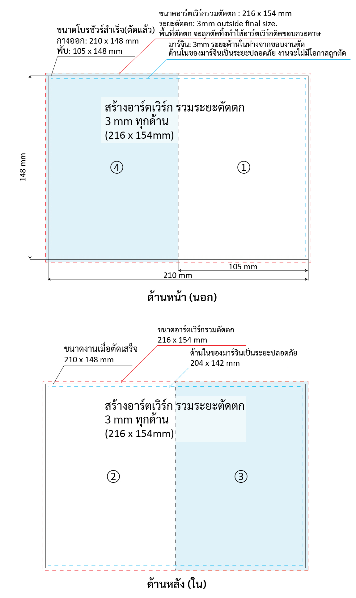 Half-fold A6 brochure